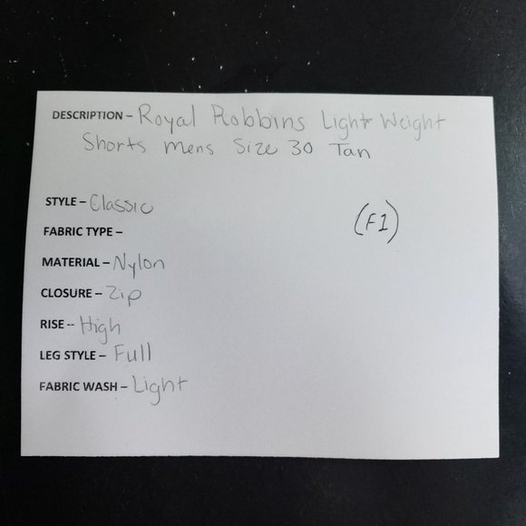 Royal Robbins Outdoor Wear Shorts Men's Size 30 Tan - Picture 7 of 8